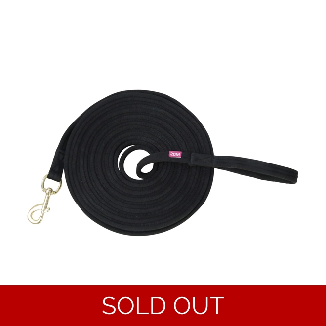 product Image for Hy Equestrian Lunge Line with Circle Size Markers - Black